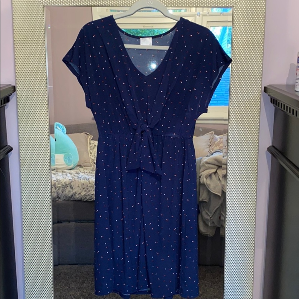 Blue Polka-dot dress